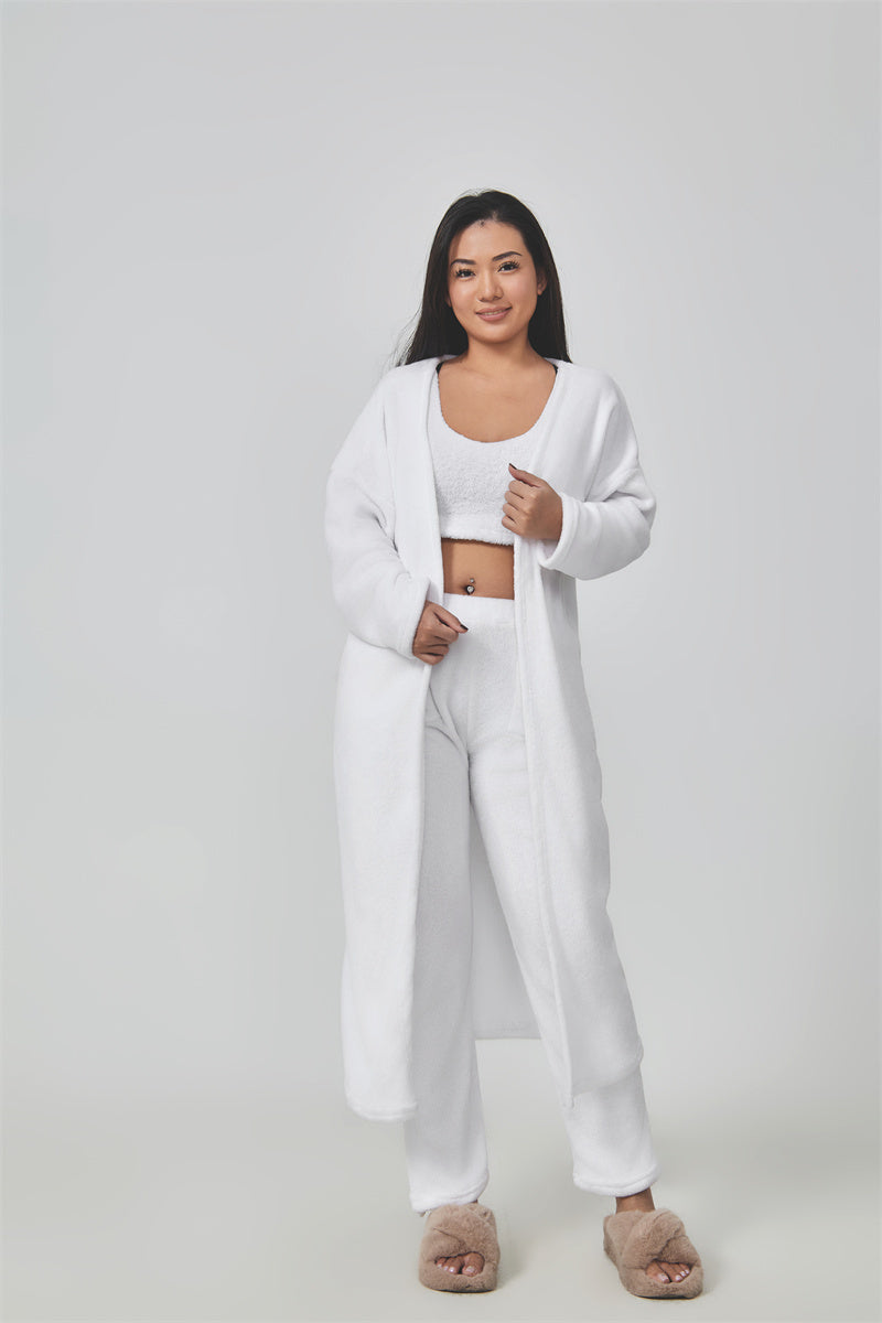 Cozy Pajama 3 Piece Lounge Senge set, Women Winter Dress. - lataralimited