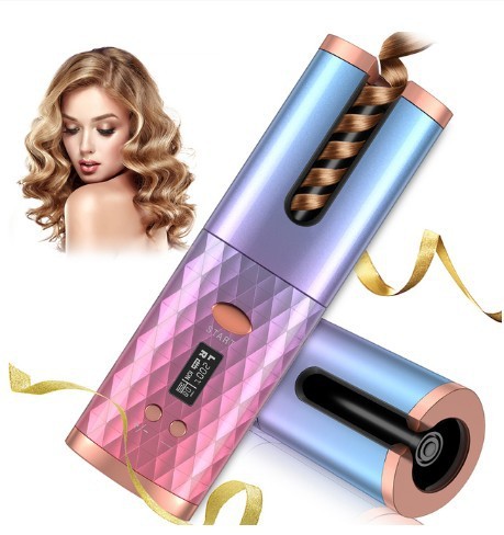 Rechargeable Automatic Hair Curler, LCD Display Ceramic. - lataralimited