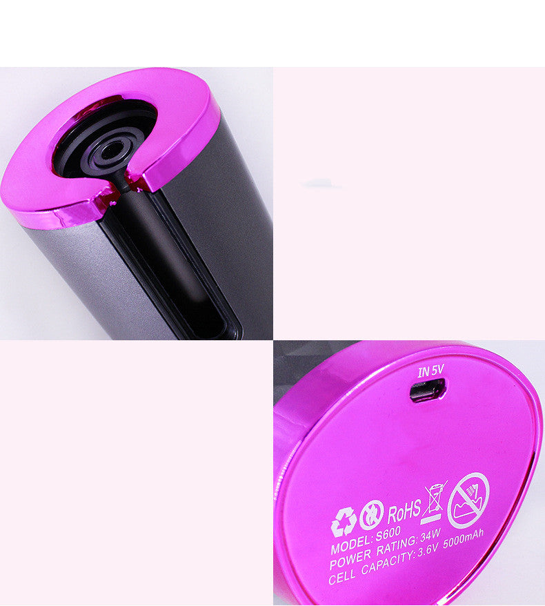 Rechargeable Automatic Hair Curler, LCD Display Ceramic. - lataralimited